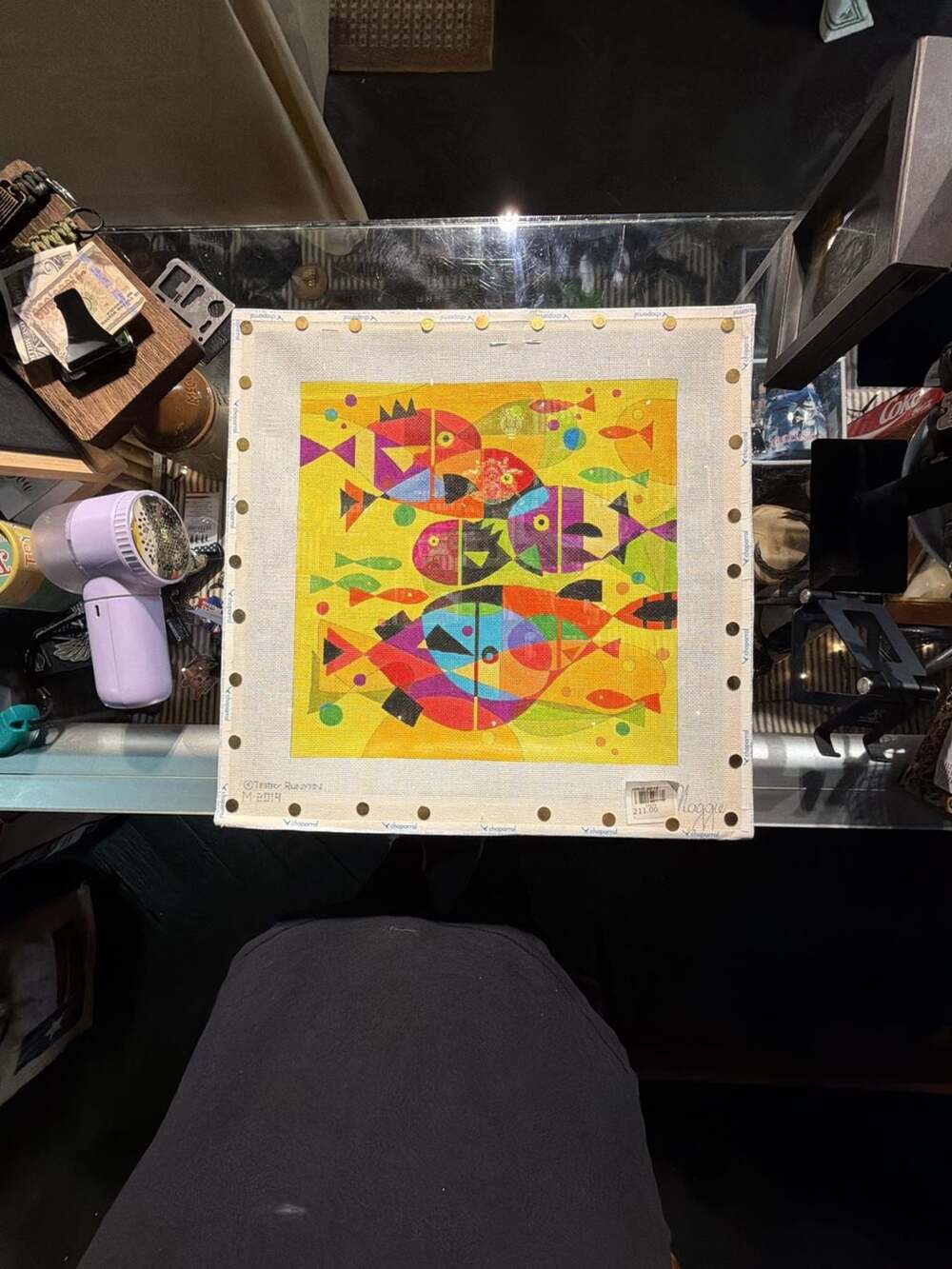 Maggie Co. Terry Runyan Aquatic Rainbow Needlepoint Canvas